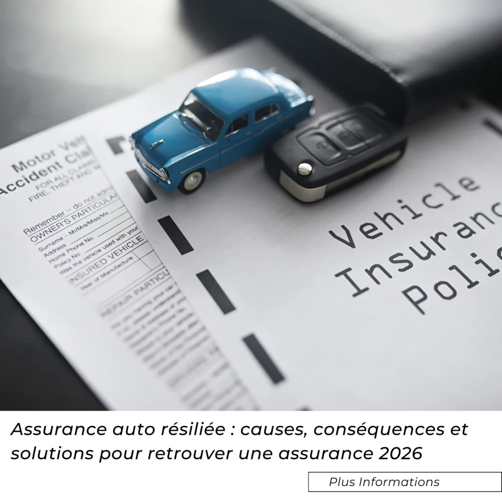 Assurance auto résiliée : causes, conséquences et solutions pour retrouver une assurance 2026
